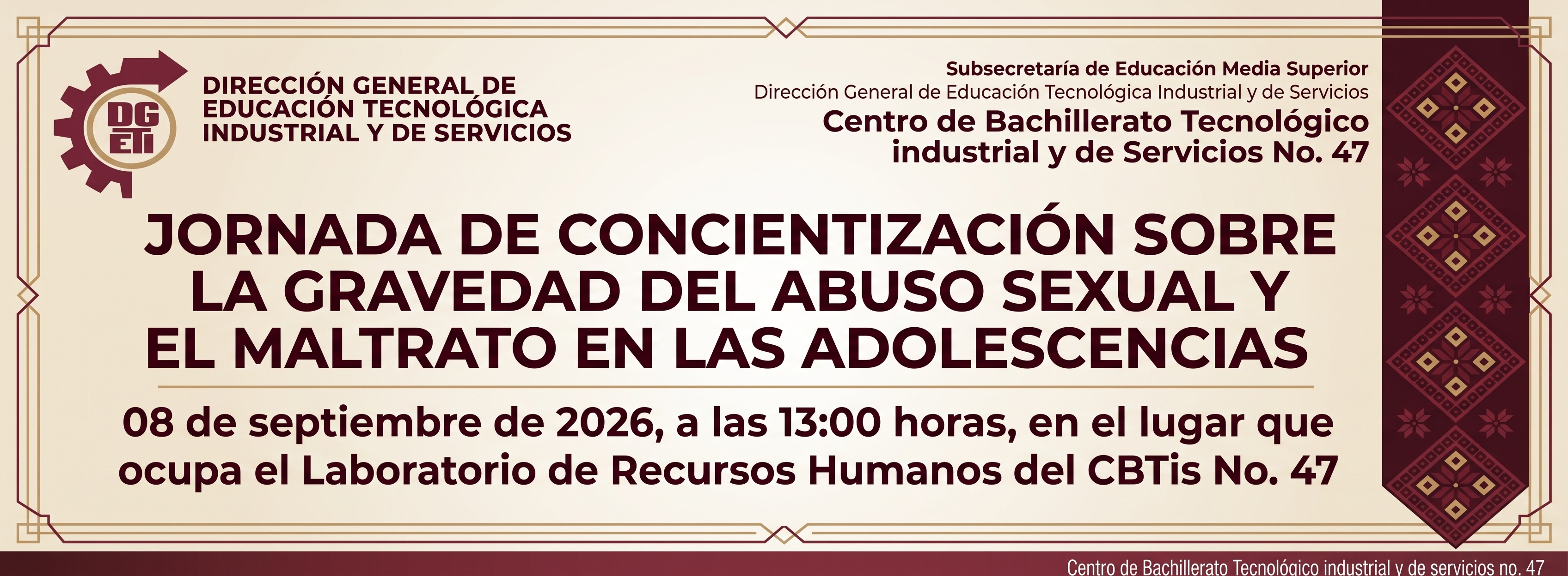 Jornada de Concientización sobre la gravedad del abuso sexual y el maltrato en l