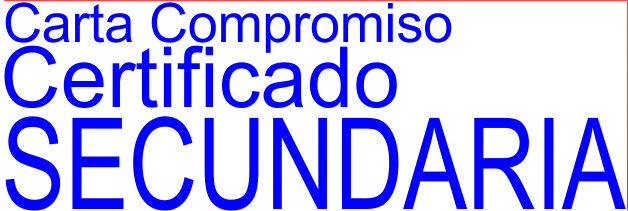 Carta Compromiso de Certificado de Secundaria