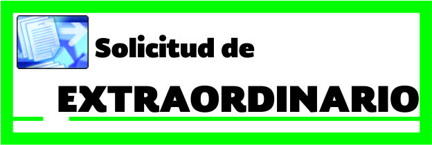 Hoja de Solicitud de Extraordinario